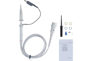 OWON 200MHz Oscilloscope Probe Kit, BNC Oscilloscope Clip Probe Attenuation Can be Adjusted by 1x or 10x Slide Switch for Series Oscilloscope