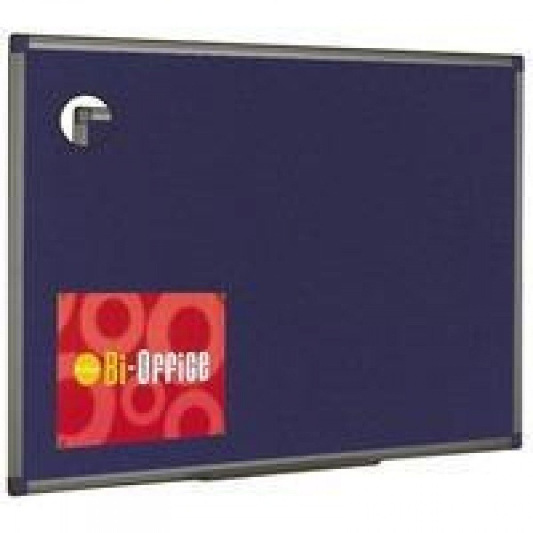 Bi-Office 900 x 600mm Aluminium Finish Felt Board - Blue