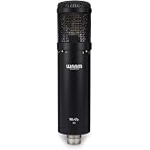 Warm Audio WA47jr Large Diaphragm Condenser Mic, Black | Large-diaphragm FET condenser with 3 polar patterns for professional studios, home recording and broadcast