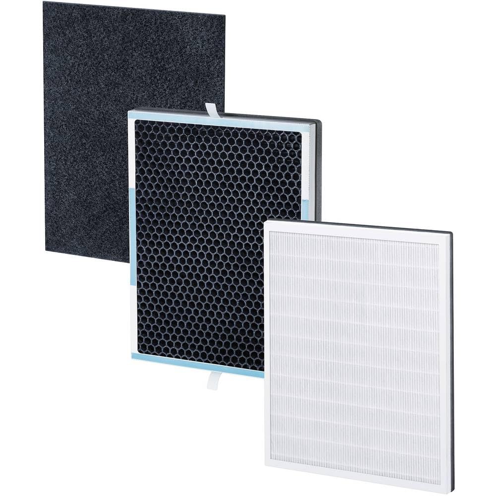 Beurer LR500 Filter Replacement Set, 3-Layer Filter System: HEPA Filter H13, Activated Carbon Filter, Pre-Filter, Give Your Air Purifier a New Lease of Life, Captures 99.95% of Harmful Particles