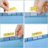 MerryNine Foolscap Suspension Files 15PCS Mixed Color with Tabs 16.1in 9.8in view 3
