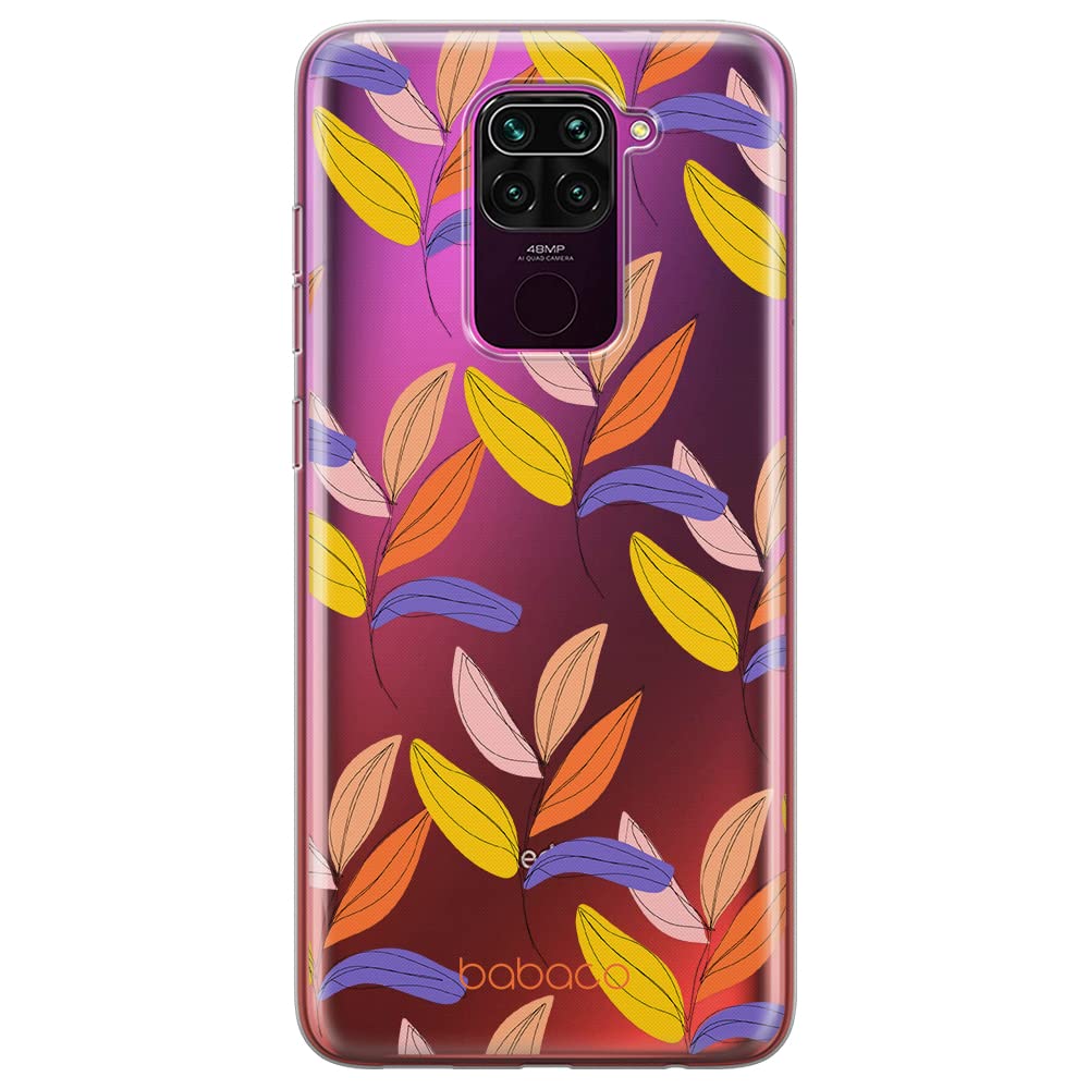 Babaco ERT GROUP mobile phone case for Xiaomi REDMI NOTE 9 original and officially Licensed pattern Plants 007 optimally adapted to the shape of the mobile phone, partially transparent