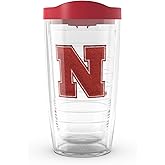 Tervis Nebraska Cornhuskers - Primary Logo Made in USA Double Walled Insulated Tumbler Travel Cup Keeps Drinks Cold & Hot, 16oz, Classic