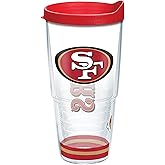 Tervis NFL San Francisco 49ers - Arctic Made in USA Double Walled Insulated Tumbler Travel Cup Keeps Drinks Cold & Hot, 24oz, Classic
