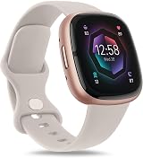 AK Silicone Sport Strap for Fitbit Sense 2 Sense Versa 3 4 – Pack B,L view 5