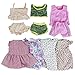 ZITA ELEMENT 7 Sets American Doll Clothes and Dress for 18 Inch Girl Doll Accessories | Clothes, Dress, Pajamas, Beach Wear for 18
