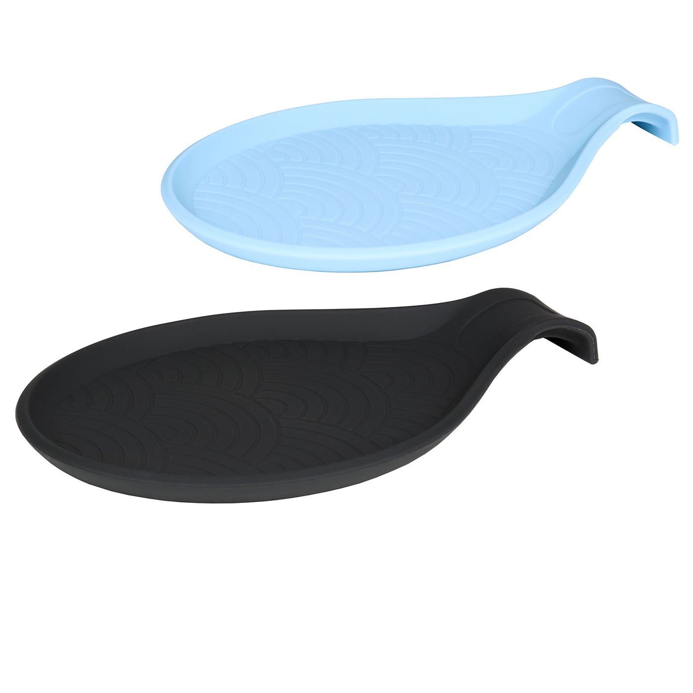 SbS Silicone Spoon Rests, Utensil Rest and Holder, Set of 2 in Blue and