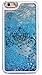 DECO FAIRY Compatible with iPhone 6 / 6s, Cartoon Anime Animated Blue Pumpkin Car Carriage Hard Dynamic Quicksand Glitter Phone Case Cover
