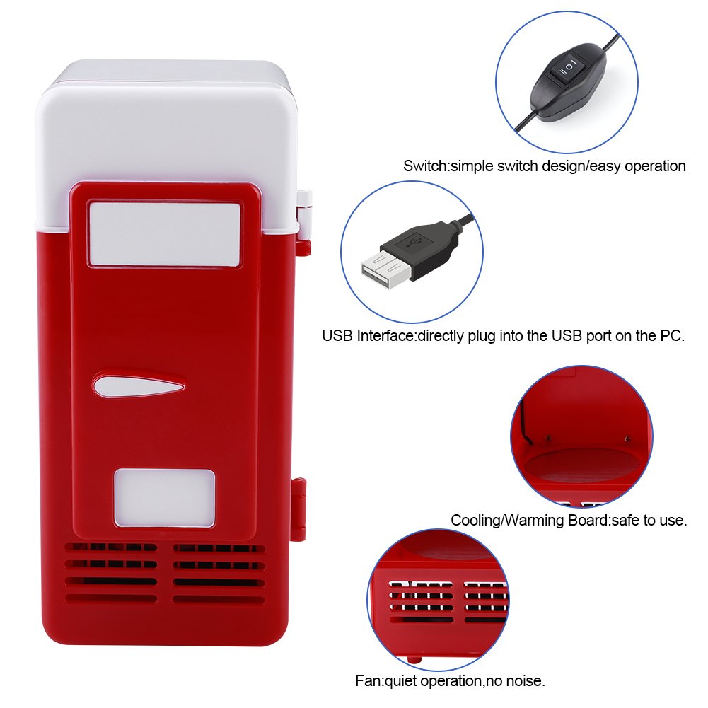 Mini refrigerador, LED Mini refrigerador USB 7.64