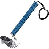 VR Cricket Bat Attachment for iB Cricket - Aluminum Short Cricket Bat Handle Accessory Compatible with Meta Quest 3/3s, Q2 and Q Pro Enhance Immersive VR Game Experience- Right(Blue)