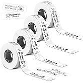 D30 Label Tape, [160 Labels/Roll x 4] 12mm x 40mm Thermal Label Tape, 0.47''x1.57'' Label Maker Tape Refill, Weatherproof & Tear-Resistant Thermal Stickers Compatible for Phomemo D30 Label Printer
