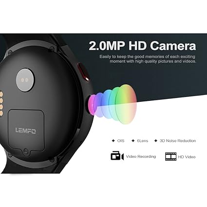LEMFO Android 5.1 OS 3G Tarjeta Inteligente Reloj Teléfono 16G ROM ...