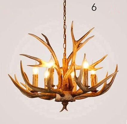 Home Kitchen Lighting Ceiling Fans Creative Wooden Horn