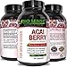 Pure Acai Berry Concentrate Capsules – Acai Berry Cleanse Weight Loss + Antioxidant Support + Energy + Immune System Booster - Health and Wellness Dietary Supplement For Women & Men