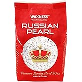Waxness Russian Pearl Hard Wax Beads 2.2 lb (1 kg) – Rosin-Free Stripless Hard Wax with Creamy Texture and Skin Visibility, Professional Use – Made in Italy