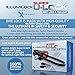Xtreme Bright® Illumilock Super U-Lock Bike Lock and Taillight Included - Heavy Duty - Comes with 2 Keys (1 Lighted)
