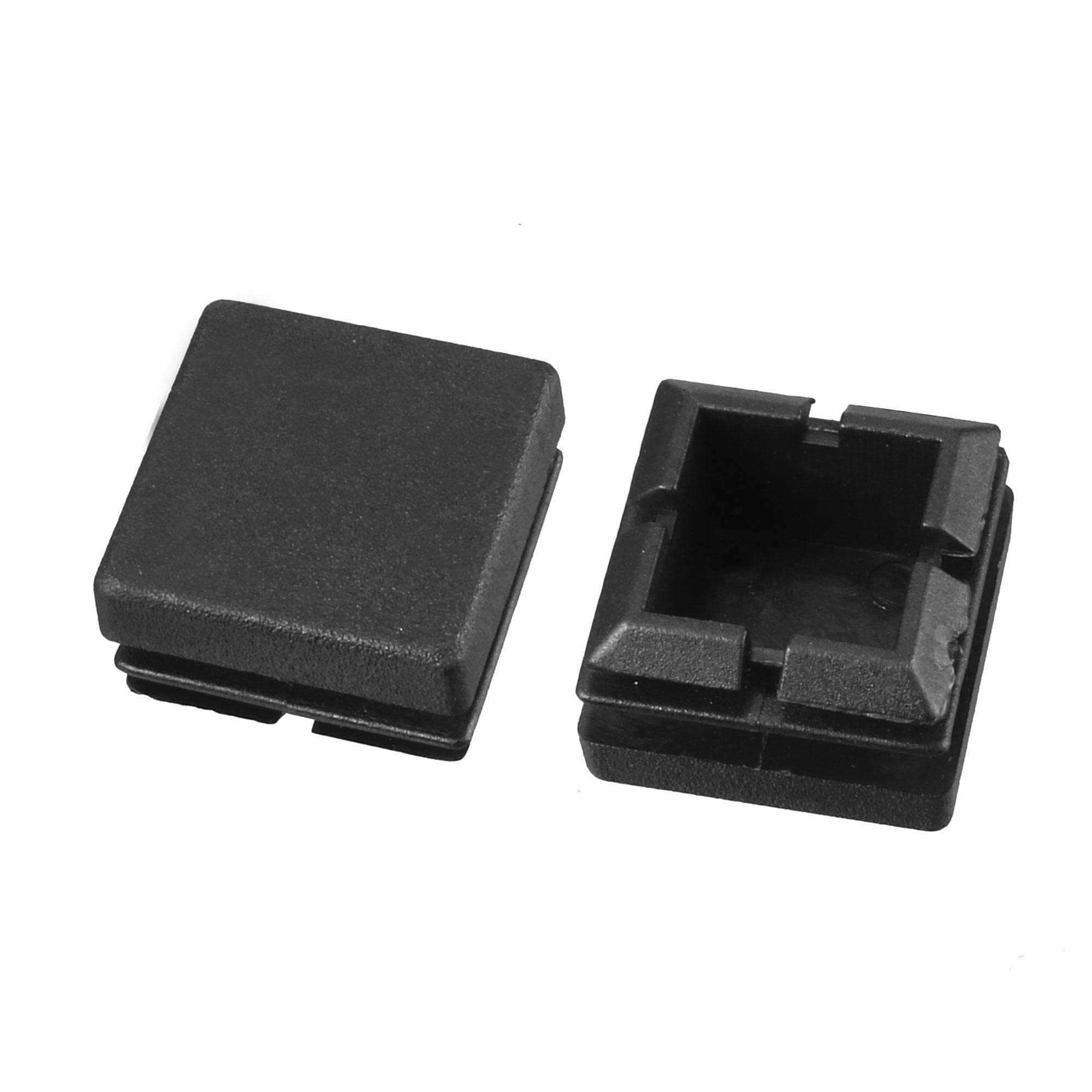 Sourcingmap 25mmx25mm Plastic Square Table Chair Leg Feet Tube Pipe Insert End Cap 20 PCS