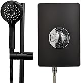 Triton Aspirante 9.5kW Electric Shower Matte Black with Hose Head view 1