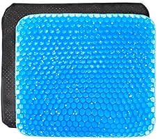 【最新 ハニカムゲルクッション】 座布団 高反発 無重力クッション 蒸れない 通気性抜群 体圧分散 二重設計 座り心地抜群 椅子 車 オフィス 自宅用 クッションカバー付き