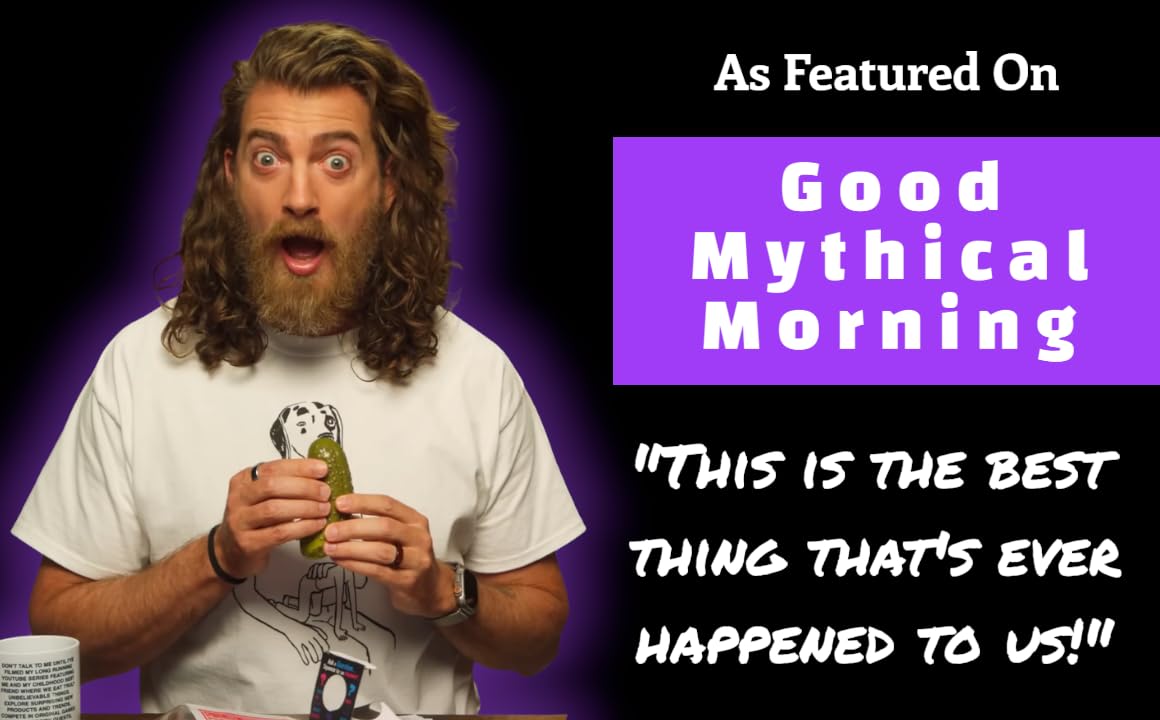 Mystic Pickle - Magic Fortune Teller with +100 Witty Responses - Unveiling The Briny Secrets of The Universe - Endless Entertainment with Friends, Family, Classroom Students - Best Novelty Gag Gift!