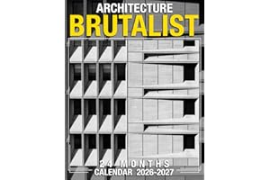 Brutalist Architecture Calendar 2026 - 2027: Oversized Planner with 24-Month Format from 2026 to 2027 for Home Organization and Sharing Joy