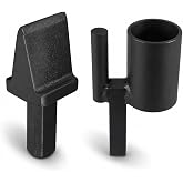 Blacksmith Anvil Hardy Tool Set, 3/4 Inch Hardy Shank Hot Cut Cutter and Turning Bending Scrolling Tool, Forge Tool Kit for Cutting Hot Steel, Making S Hooks, Scroll Work, Twisting and Metal Bending