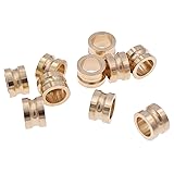 EDC 10pcs Gold Brass Paracord Beads, Copper Charms