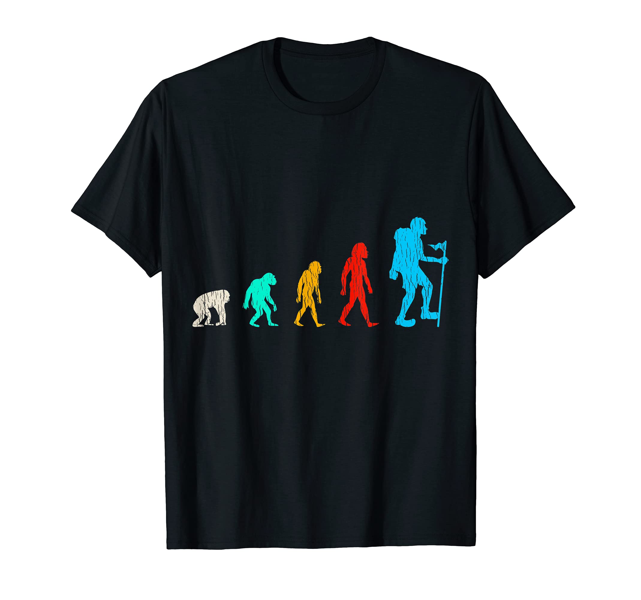 Retro Hiking Lover Outdoors Hike Camp Mountain Camping Hiker T-Shirt