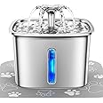 Veken Innovation Award Winner Stainless Steel Cat Water Fountain, 95oz/2.8L Automatic Pet Fountain Dog Water Dispenser with R