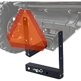 Slow Moving Vehicle Mounting Bracket for UTV, 2 Inch Receiver Hitch Mount | Suitable for 14-Inch Safety Signs, with 6-Inch Bolt Hole Spacing, Easy Installation