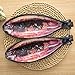 Chris.W 2Pcs Portable Simulated Artificial Saury Fish Shape Pencil Case Coin Organizer Zipper Pen Bag Pouch, Novelty Gift Idea