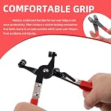 Glarks 9Pcs Red Flexible Hose Clamp Pliers Set Long Reach Remover Kit view 6