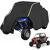 KEMIMOTO Heavy Duty UTV Cover 122" x 71" x 69" Compatible with Polaris RZR, Can-Am Maverick, Kawasaki TERYX Mule, CFMOTO Zfor