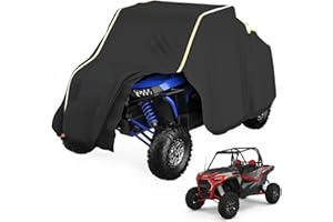 KEMIMOTO Heavy Duty UTV Cover 122" x 71" x 69" Compatible with Polaris RZR, Can-Am Maverick, Kawasaki TERYX Mule, CFMOTO Zfor