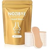 Nozibye Nose Strips for Breathing | Anti Snore & Better Sleep (90 Count, Tan) - Nasal Strips for Breathing, Stop Snoring, Clear Airways