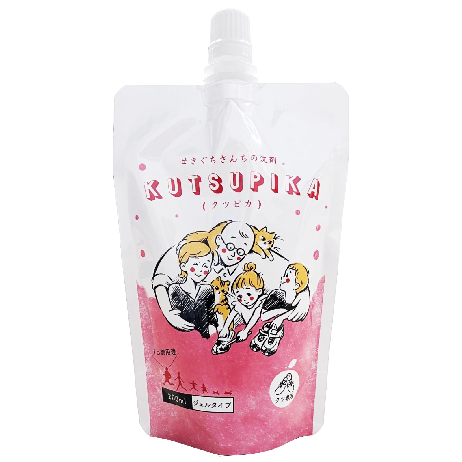 株式会社関口商会 クツピカ 上履き洗剤 ジェルタイプ 上靴 スニーカー 詰め替え 200ml商品画像