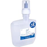 Scott Professional Foam Hand Sanitizer, Bulk, 2 Refills, 1.2 L (12979) | Automatic Refills, Clear, No Fragrance Added, Compatible with ICON &amp; Scott Pro Dispensers