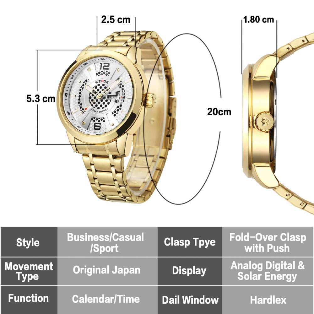 Weide Solar Watch For Men Analog Quartz Watches Date Day Watch Stainless Steel Wrist Watch For Men Luxury With Gift Box 7 Inch Band Length #tough #solar #watch #review Weide Solar Watch For Men Analog Quartz Watches Date Day Watch Stainless Steel Wrist Watch For Men Luxury With Gift Box 7 Inch Band Length