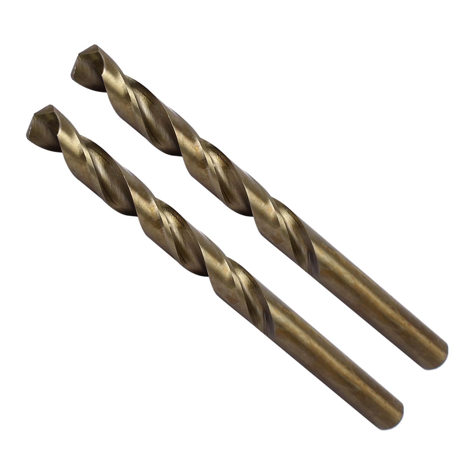 CoCud High Speed Steel Cobalt Twist Drill Bits, 8.1mm Diameter 115mm Length, Straight Twist Jobber Drill Bit - (Applications: for Metal Woodwork Plastic Aluminum), 2Pieces