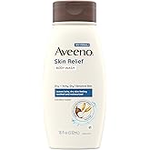 Aveeno Skin Relief Body Wash with a Gentle Coconut Scent & Triple Oat Formula, Daily Cleanser for Sensitive Skin Leaves Itchy, Dry Skin Feeling Soothed & Moisturized, Soap-Free, 18 fl. oz