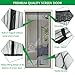 Magnetic Screen Door, Instant Mesh Curtain Screen Door with Full Frame Velcro Anti Bedbug Fly Anti-Mosquito Door Net 39