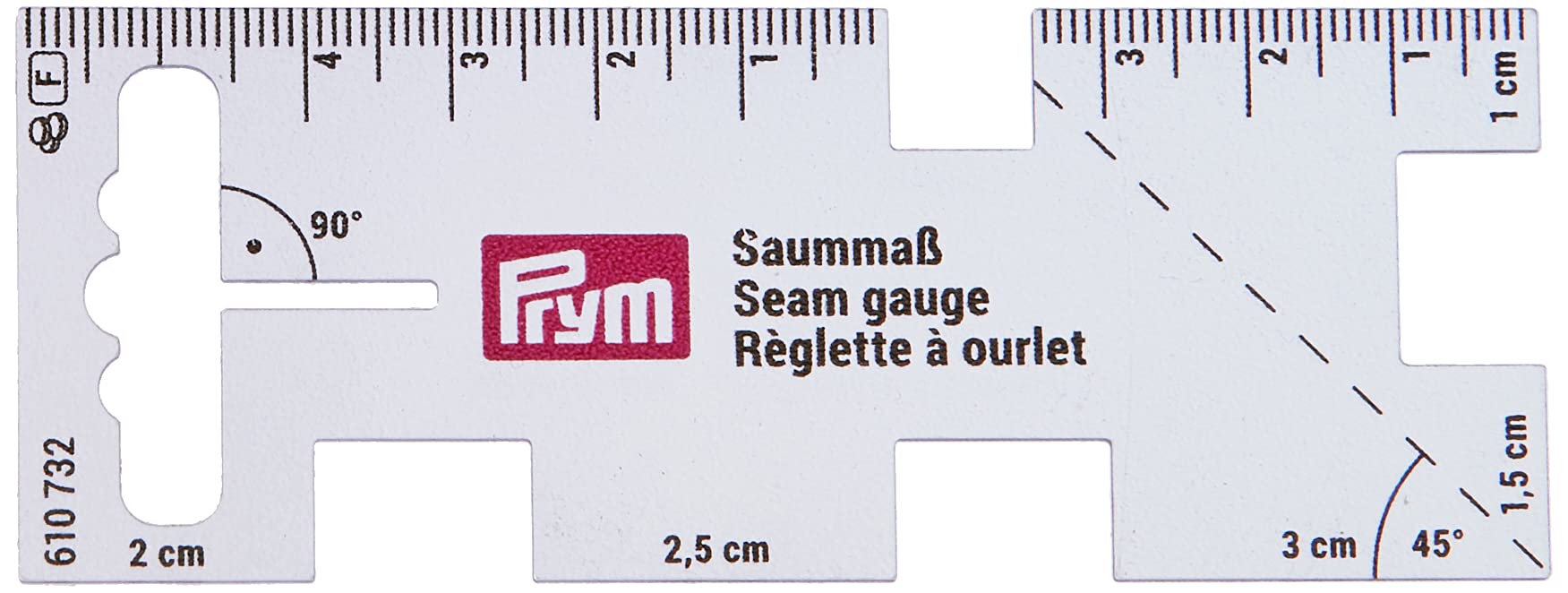 Prym Quater Seam Gauge, 10.5 x 4 x 0.02 cm
