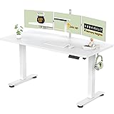 Veken 55 Inch Large Electric Standing Desk,Sit to