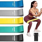Resistance Loop Exercise Bands for Working Out, Fitness Elastic Bands, Workout Bands for Home Gym, Stretching, Yoga, Pilates,