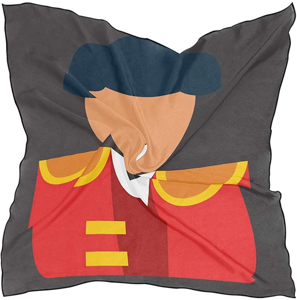 Pañuelo de seda Pañuelo cuadrado con temática marina o náutica para