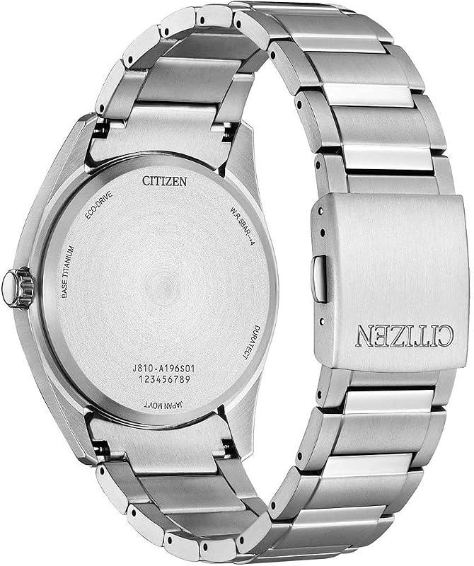 Reloj Analógico para Hombres de Eco-Drive con Correa en Titanio
