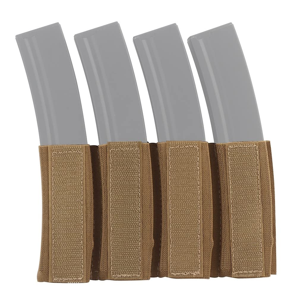 Tactical Pistol Mag Pouch,Open-Top Quad Military Mags Ammo Pouch Holder for MP5 Magazines