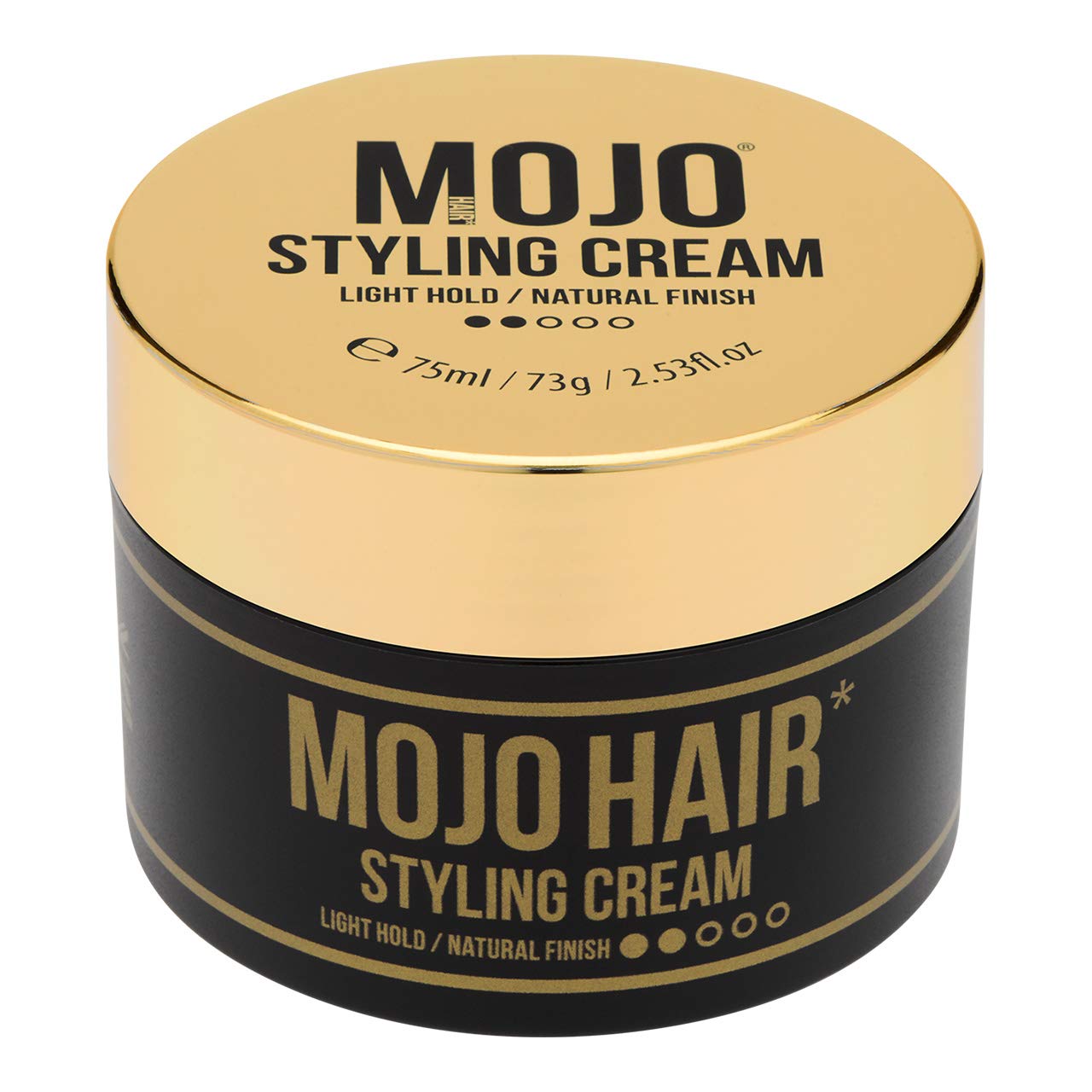 MOJO Hair Men's Styling Cream, Styling Cream Men For All Hair Styles, Restyle Over & Over, Men’s Hair Products For Everyday Use, Light Hold Hair Styling Cream, 1x 75ml/64g — image 1