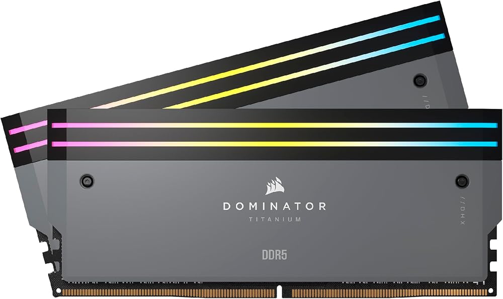 Corsair Dominator Titanium RGB DDR5 32GB 6000MHz CL30 AMD EXPO Intel XMP Grey