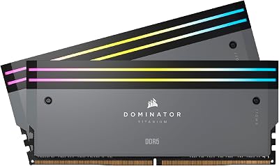 Corsair Dominator Titanium RGB DDR5 32GB 6000MHz CL30 AMD EXPO Intel XMP Grey